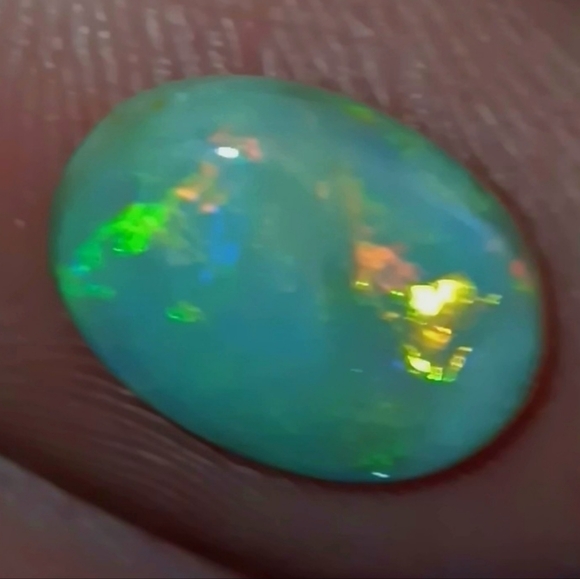 Australian Solid Semi Black Opal 1.95 Carat New Color Flash - Picture 6 of 16